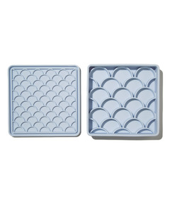 dogged 3-in-1 Fish Scale Slow Feeder Bowl Sky