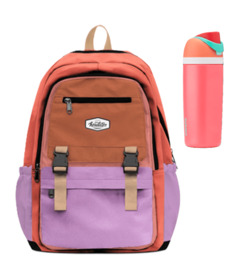 Headster Kids Retro Smoothie Backpack + Owala Fireball Bottle Bundle