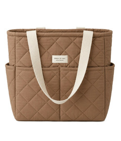 Dans Le Sac Convertible Quilted Backpack Tan