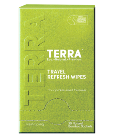TERRA Travel Refresh Wipes