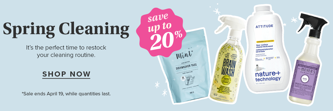 Save up to 20% on Spring Cleaning