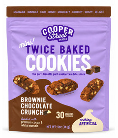 Cooper Street Mini Twice Baked Cookies Brownie Chocolate Crunch 
