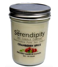 Serendipity Candles Mason Jar Cranberry Spice