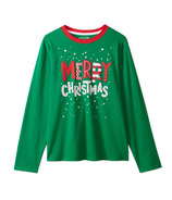 Hatley Men's Longsleeve Shirt The Christmas Type Green