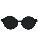 Babyfied Apparel Rounds Glossy Black Sunglasses