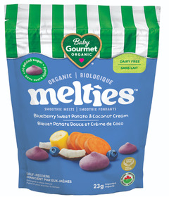 image of Baby Gourmet Melties Blueberry Sweet Potato & Coconut Cream with sku:96911