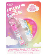 Taste Beauty Lip Balm Pop It Keychain Rainbow