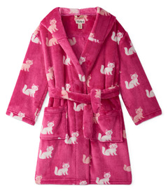 Hatley Fuzzy Fleece Robe Little Kitties