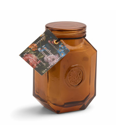 Paddywax Botanica Soy Candle Amber Glass Leather & Smoke