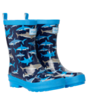 Hatley Shark School Shiny Rain Boots