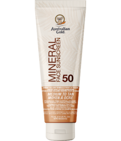 Australian Gold Mineral Tinted Face Sunscreen SPF 50 Medium to Tan