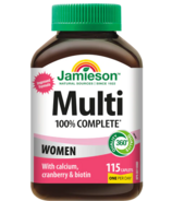 Jamieson Multivitamines 100% complètes pour les femmes