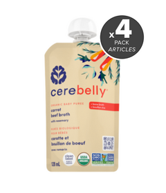 Cerebelly Organic Carrot Beef Bone Broth with Rosemary Bundle