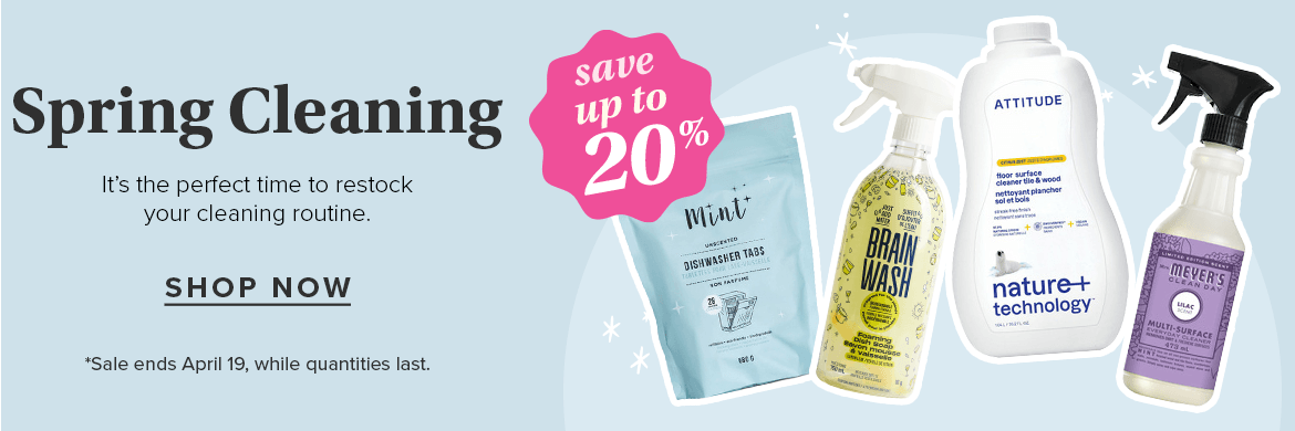 Save up to 20% on Spring Cleaning