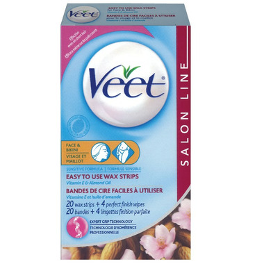 Veet Ready to Use Wax Strips for Face and Bikini Veet Ready to Use Wax Strips for Face and Bikini