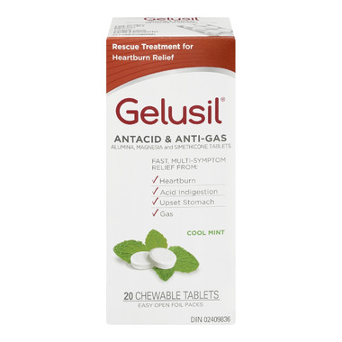 Buy Gelusil Antacid & Anti-Gas Chewable Tablets at Well.ca | Free