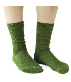 Okayok Dyed Cotton Socks Moss