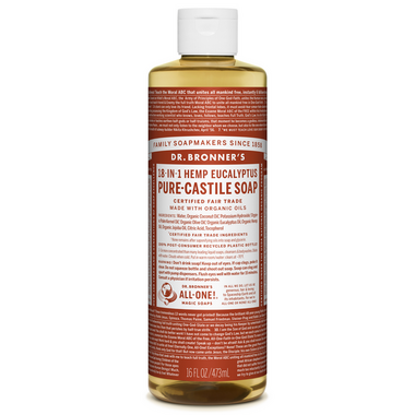 Dr. Bronner\'s Organic Pure Castile Liquid Soap Eucalyptus 16 Oz Dr. Bronner\'s Organic Pure Castile Liquid Soap Eucalyptus 16 Oz