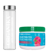 Organika Electrolytes + Water Bottle Bundle