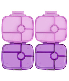 Yumbox Go 5 Compartment Bento Box Kyoto Purple Bundle