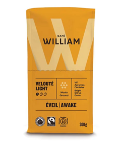 Cafe William AWAKE Organic Ground Coffee Light Roast