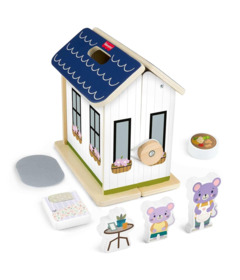 image of Fisher-Price Wooden On-the-Go Play House with sku:333457
