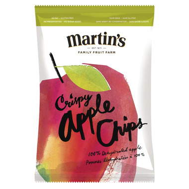 martin's fruit farm crispy apple chips