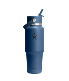 Hydro Flask Wide Mouth Flex Straw Travel Bottle Harbor Blue