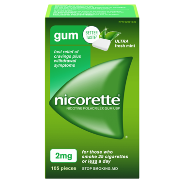 NICORETTE Gum Ultra Fresh Mint 2mg NICORETTE Gum Ultra Fresh Mint 2mg