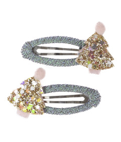 image of Great Pretenders Minty Christmas Holiday Hair Clips with sku:335725