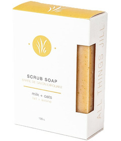 image of All Things Jill Scrub Bar Soap Milk + Oats with sku:330381