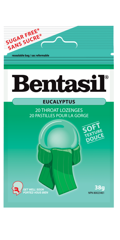 Bentasil Pastilles - Eucalyptus Pastille pour la toux et la gorge