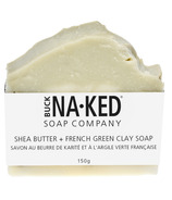 Buck Naked Soap Company Savon au beurre de karité et à l'argile verte française
