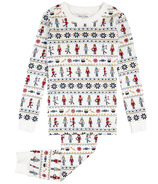 petit lem PJ Set The Nutcracker Fair Isle on Off White