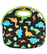 Funkins Large Insulated Lunch Bag for Kids Dinosaurs Black