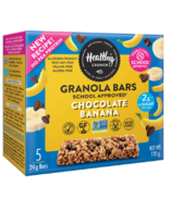 Healthy Crunch barres granola chocolat banane approuvées pour l'école
