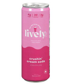 Lively Prebiotic Pop Crushin' Cream Soda