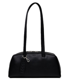 BAGGU Recycled Leather Bowler Bag Black