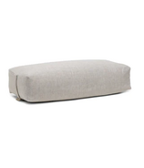 b, Halfmoon Linen Rectangular Bolster Natural