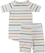 Loulou Lollipop Pajama Set Short Pastel Stripes