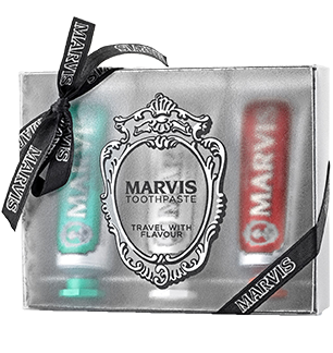 Coffret cadeau de dentifrice de voyage avec arôme de Marvis
