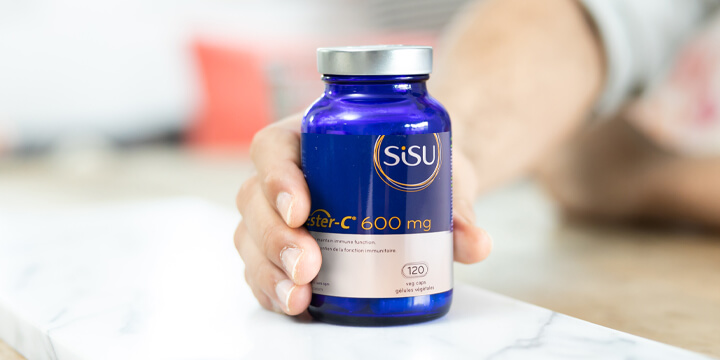 SISU product with clock in the background