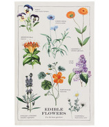 Now Designs Edible Flowers Cotton Dishtowel