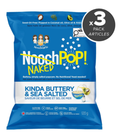 NoochPOP Kinda Buttery & Sea Salted Popcorn Bundle