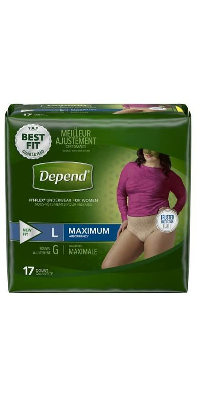 Buy Depend FIT-FLEX Incontinence Underwear Women Maximum Absorbency Large  Large at