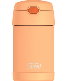 Thermos Stainless Steel FUNtainer Food Jar with Folding Spoon Neon Orange