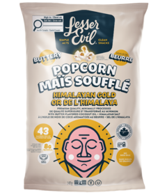 LesserEvil Buddha Bowl Himalayan Gold Popcorn