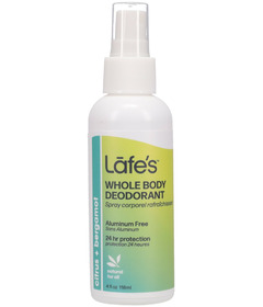 image of Lafe's Body Care Whole Body Deodorant Spray Citrus + Bergamot with sku:334334