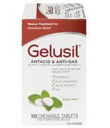 Gelusil Antacid & Anti-Gas Chewable Tablets Cool Mint