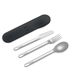image of Bentgo Stainless Steel Utensil Set Grey with sku:285284